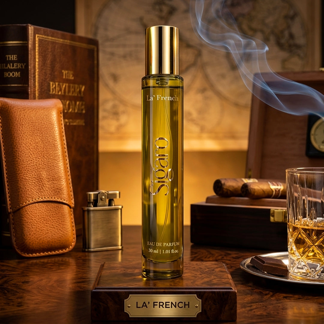 La French Sigaro Perfume 30ml | Long Lasting Tobacco Woody Spicy Fragrance for Men & Women | Premium Unisex Eau De Parfum | Rich & Bold Signature Scent
