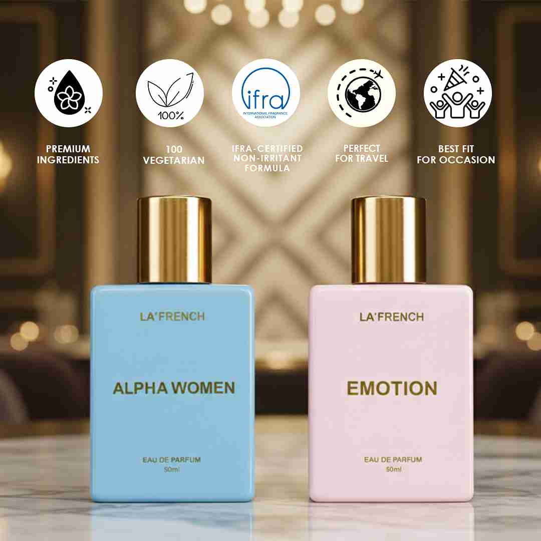 La French Alpha Women & Emotion Women Perfume Gift Set 50ml X 2 Pcs