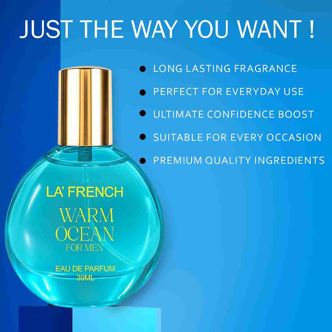 La French Warm Ocean Perfume for Men – 30ml