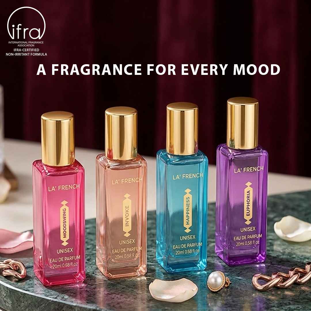 Niche Edition Unisex Luxury Perfume Gift Set 4x20ml - Euphoria | Mood Swing | Happiness | Invoke