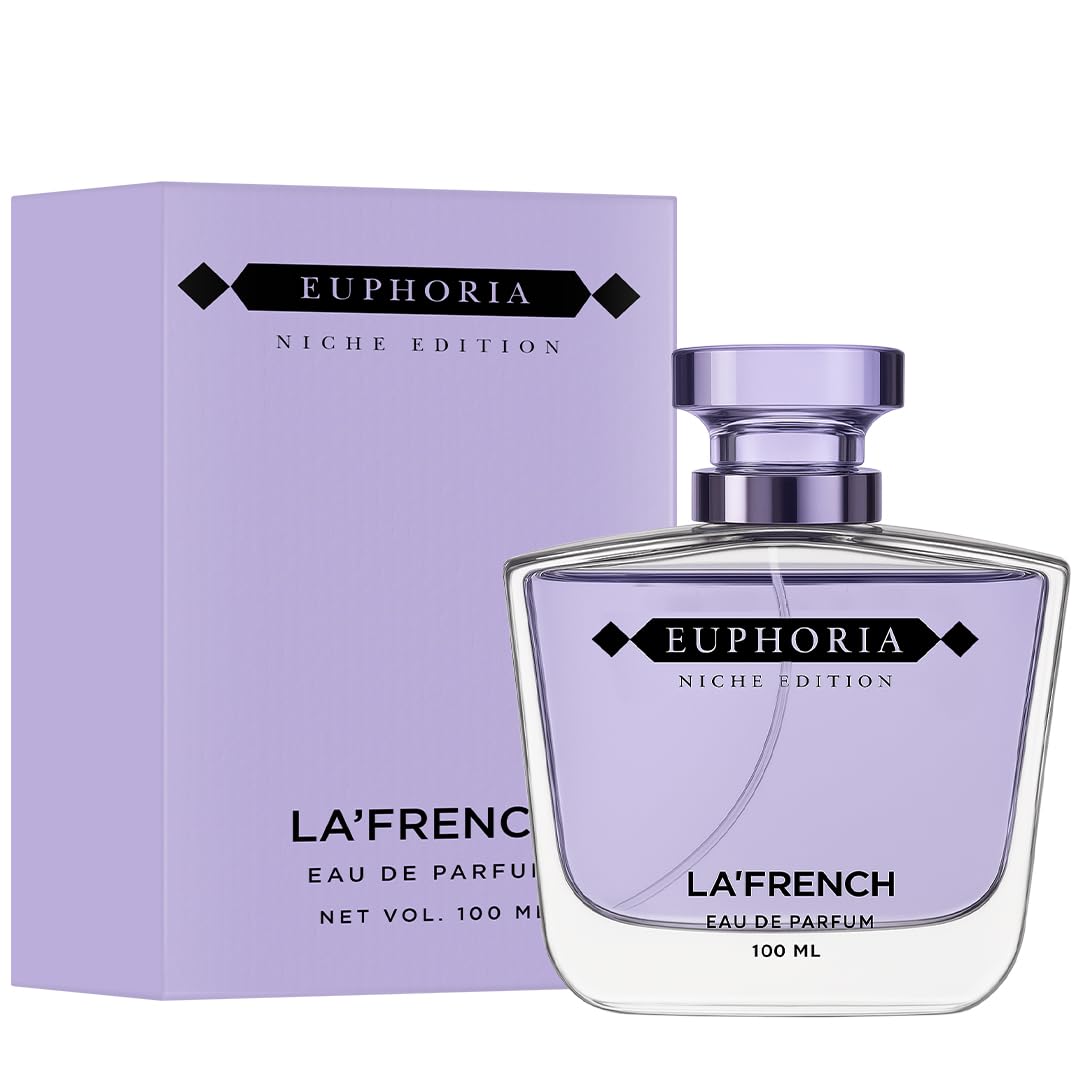 La French Euphoria Perfume for Men & Women 100ml | Long Lasting Sweet Floral Fruity Fragrance | Premium Unisex Eau De Parfum | Energetic & Addictive Scent