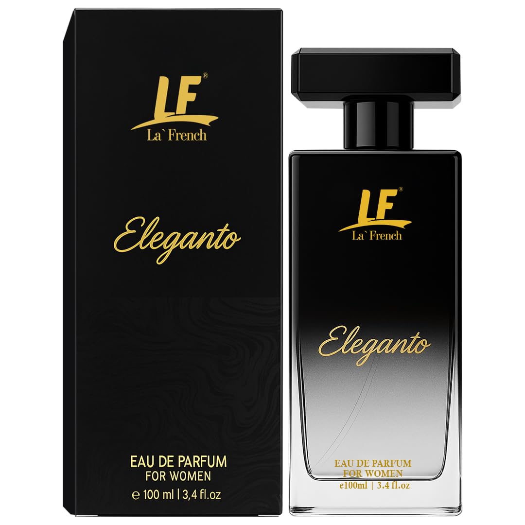 La French Eleganto Perfume for Women- 100ml | Premium Eau De Parfum | Long Lasting Fresh Floral Fragrance | Ideal for Special Occasions | Luxury Scent for Her
