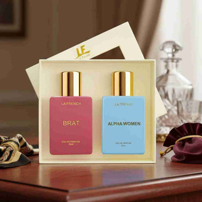 La French Brat & Alpha Women Luxury Unisex Perfume Gift Set 50ml X 2 Pcs - hover