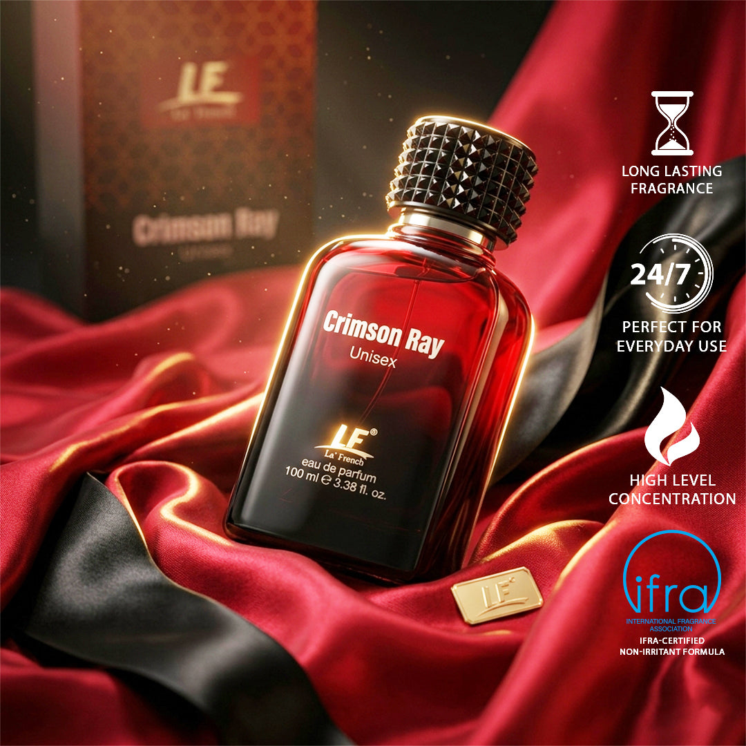 La French Crimson Ray Unisex Perfume 100ml | Long Lasting Premium EDP for Men & Women