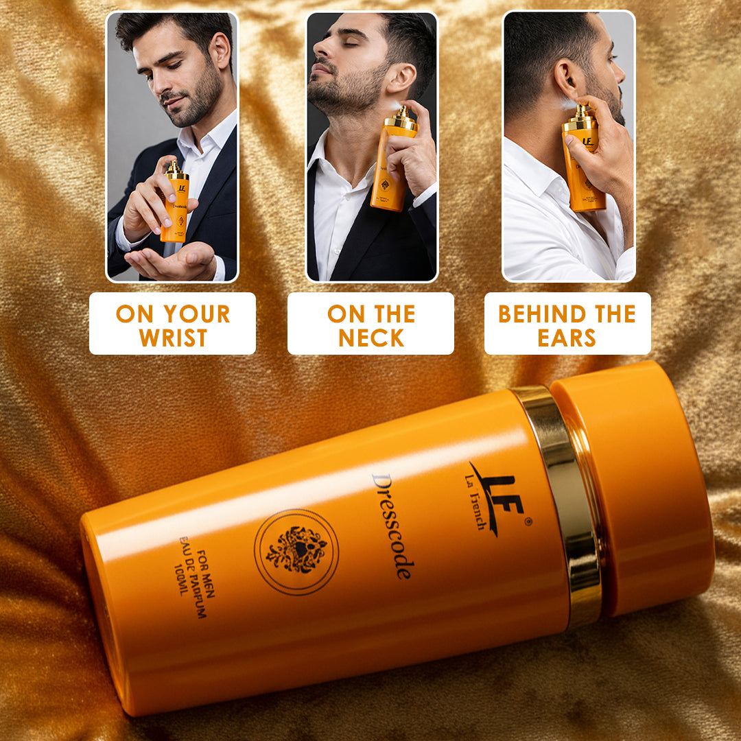La French Dresscode Perfume for Men 100ml | Premium Long Lasting Perfume for Men | Luxury Strong & Bold Fragrance | Elegant Masculine Scent for Party, Office & Special Occasions