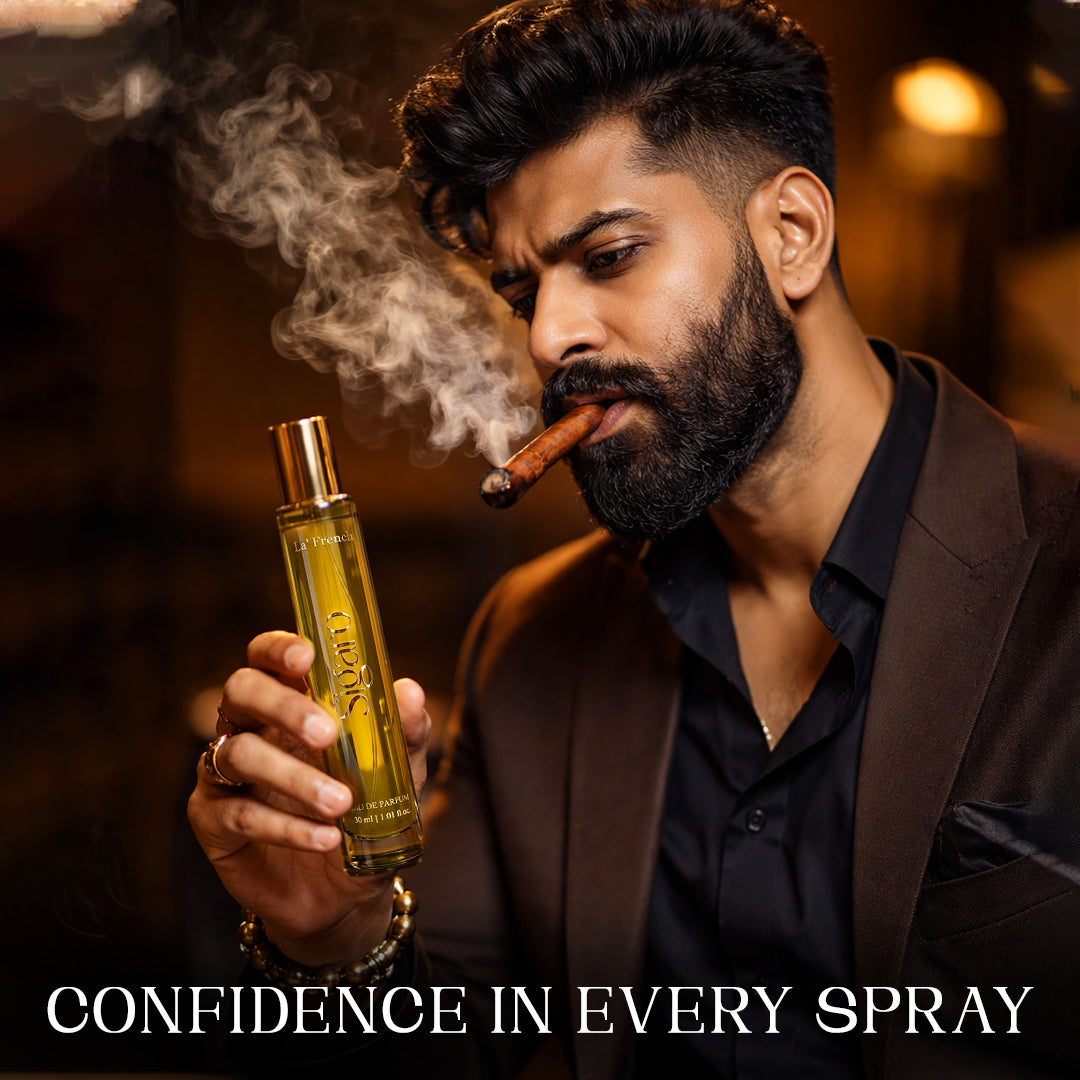 La French Sigaro Perfume 30ml | Long Lasting Tobacco Woody Spicy Fragrance for Men & Women | Premium Unisex Eau De Parfum | Rich & Bold Signature Scent