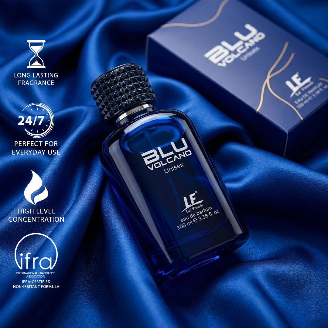 La French Blu Volcano Unisex Perfume 100ml | Long Lasting Premium EDP for Men & Women