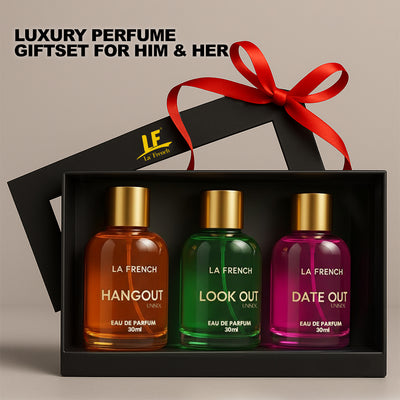 La French Perfume Gift Set for Men & Women 3x30ml - Hang Out | Look Out | Date Out - hover