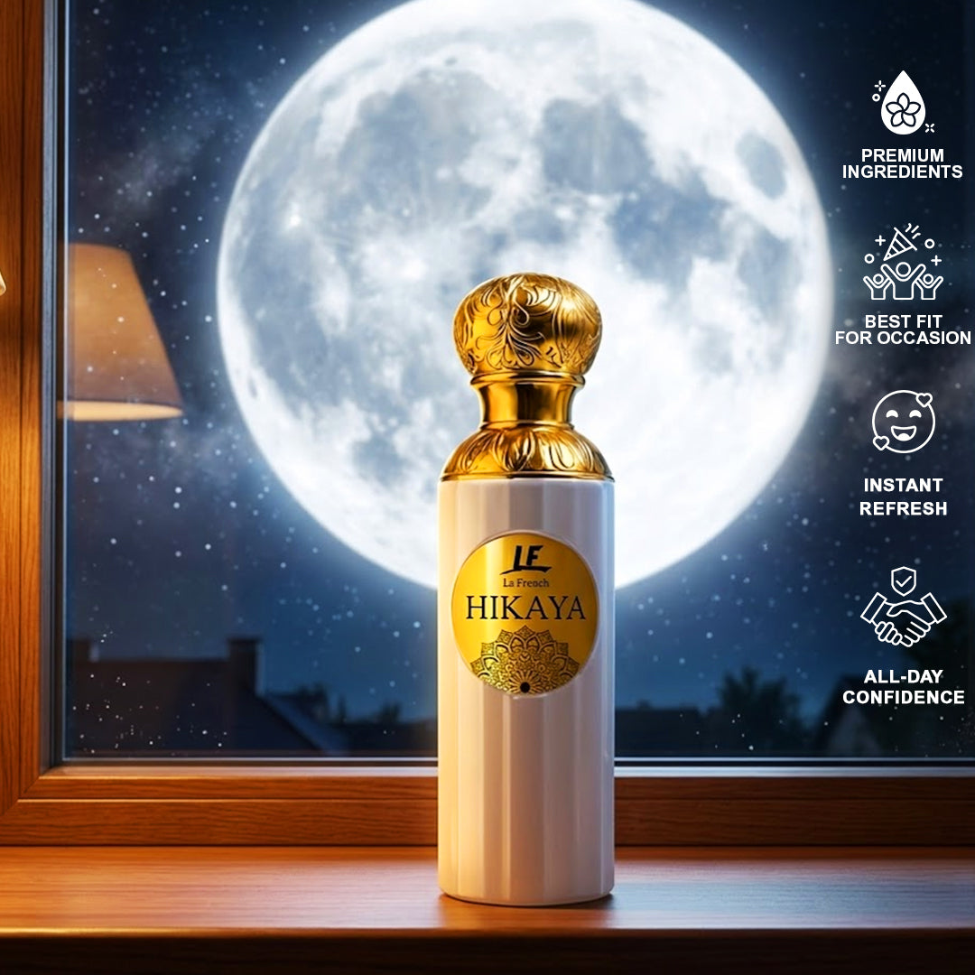 La French Hikaya Lunar Moon Perfume 100ml | Premium Unisex Fragrance | Long- Lasting Luxury Scent for Men & Women