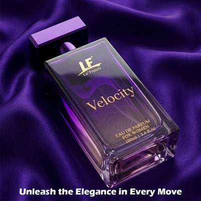 La French Velocity Perfume for Women 100ml – Long Lasting Eau De Parfum | Fresh Floral Bergamot Amber Sandalwood Fragrance - hover