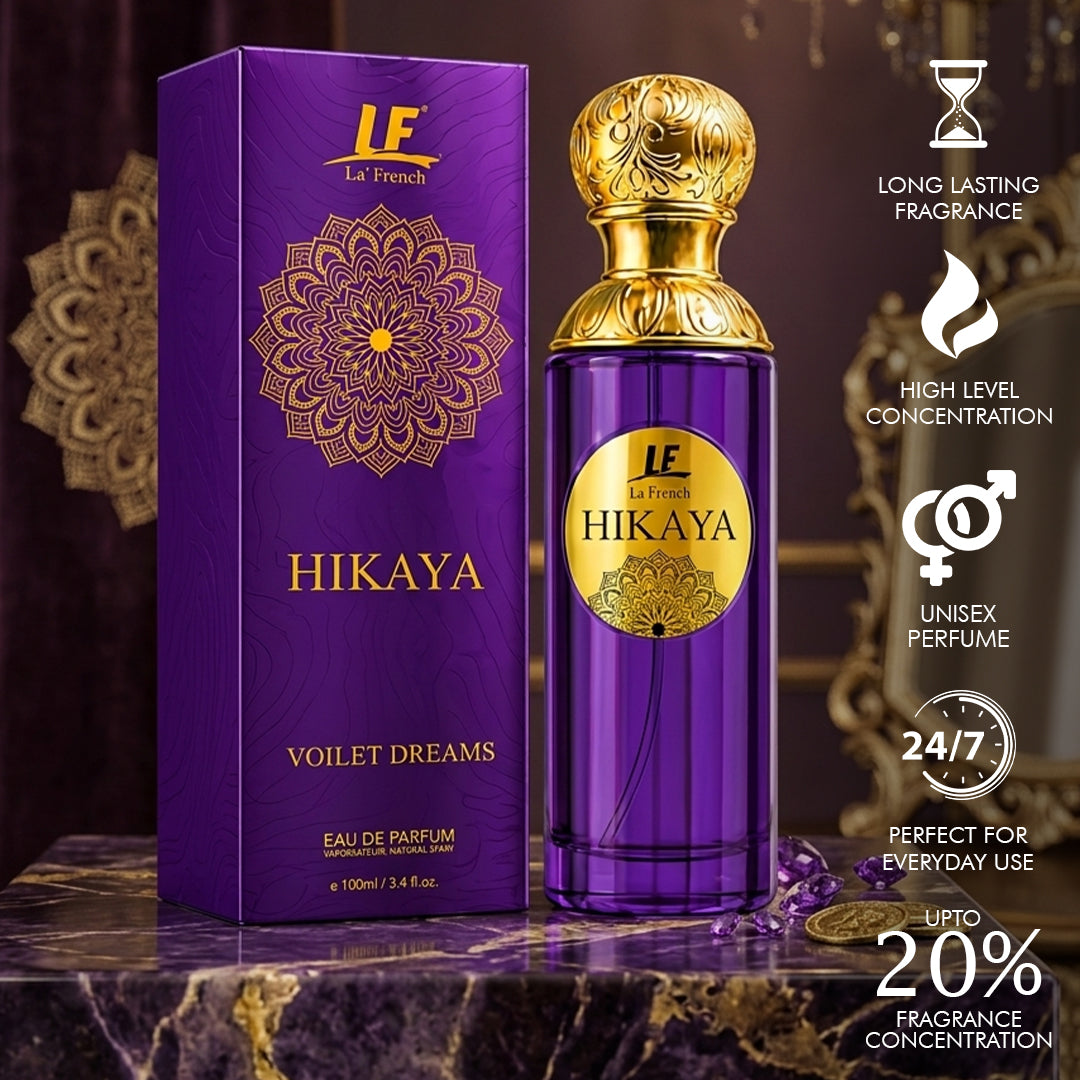 La French Hikaya Voilet Dreams Perfume 100ml – Premium Unisex Long-Lasting Perfume for Men & Women