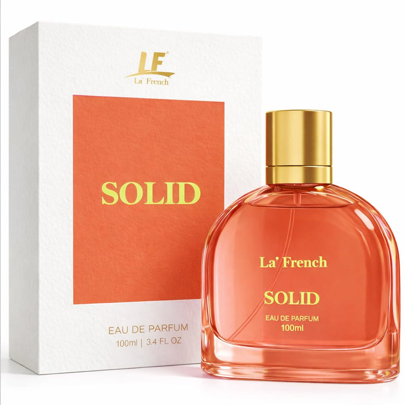 La French Solid Unisex Perfume 100ml – Long Lasting Eau De Parfum | Warm Woody Floral Luxury Fragrance for Men & Women