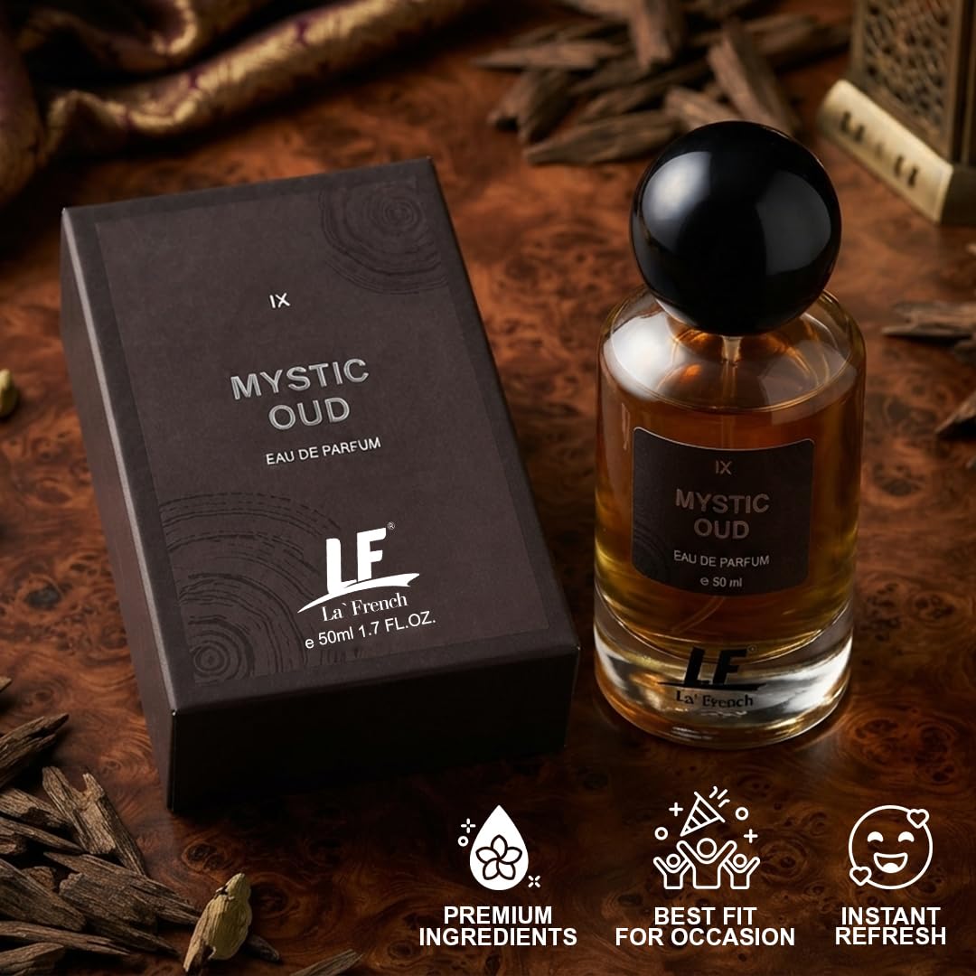 La French Mystic Oud Unisex Perfume 50ml | Long-Lasting Eau De Parfum