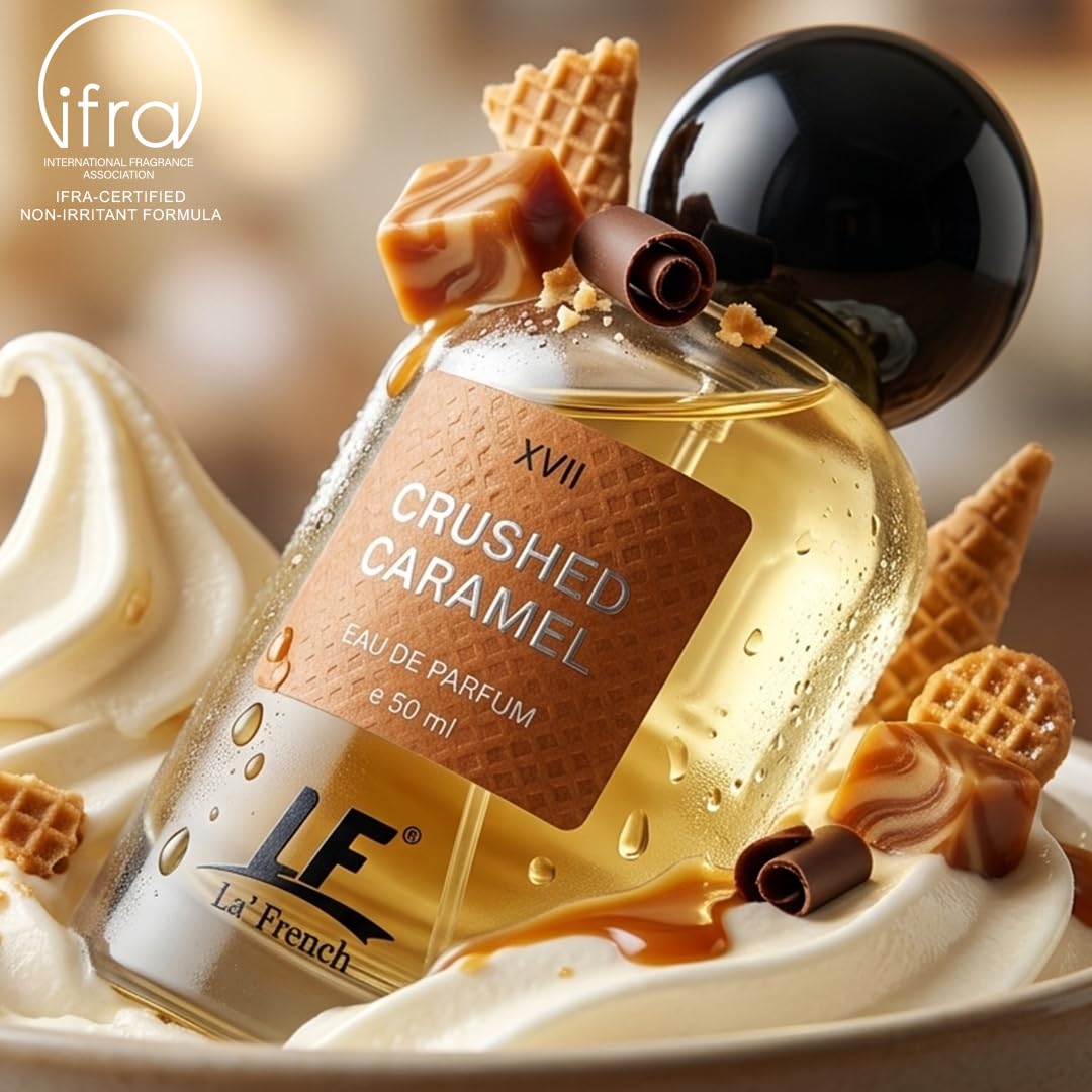 La French Crushed Caramel Unisex Perfume 50ml | Long Lasting Sweet Caramel Fragrance | Premium Eau De Parfum for Men & Women