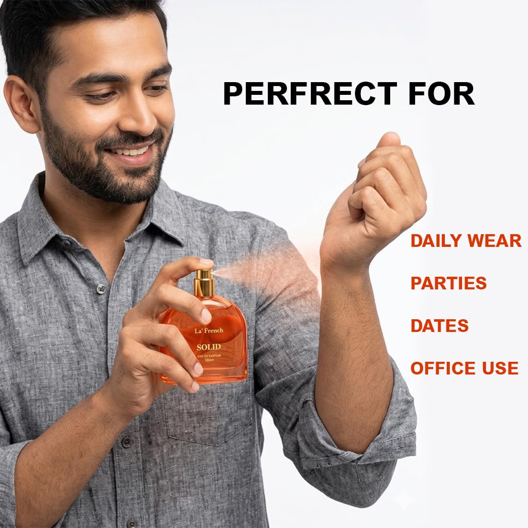 La French Solid Unisex Perfume 100ml – Long Lasting Eau De Parfum | Warm Woody Floral Luxury Fragrance for Men & Women