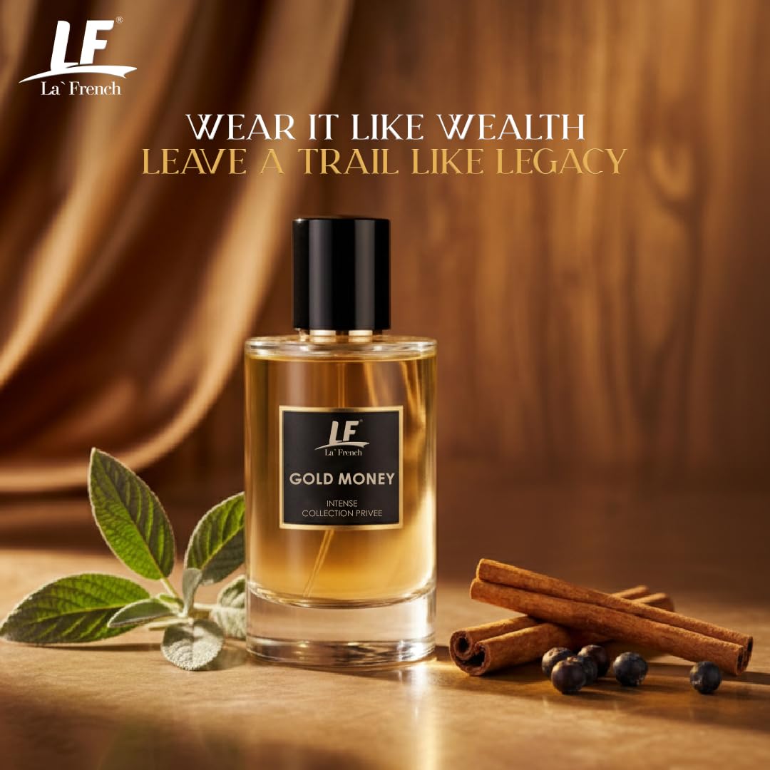 La French Gold Money Perfume– 50ml | Perfume for Men & Women | Intense Collection Privee | Long-Lasting Luxury Fragrance | Rich, Bold & Elegant Scent