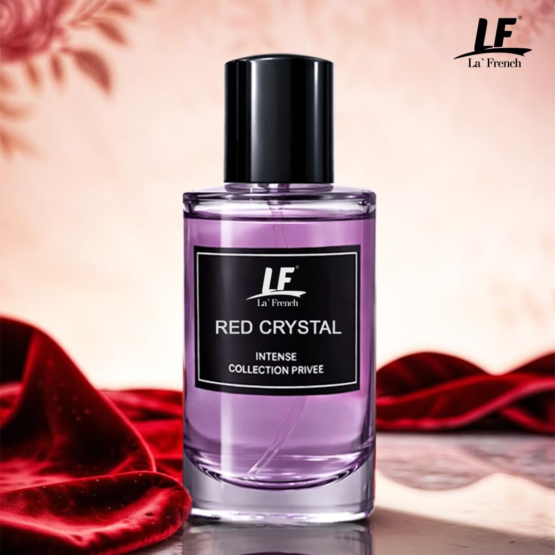 La French Red Crystal Perfume-50ml | Perfume for Men and Women | Intense Collection Privee | Long-Lasting Luxury Fragrance | Premium Unisex Perfume | Rich, Bold & Elegant Scent