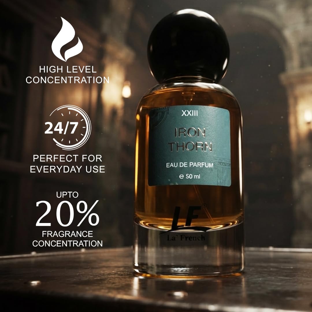 La French Iron Thorn Unisex Perfume 50ml | Long-Lasting Eau De Parfum