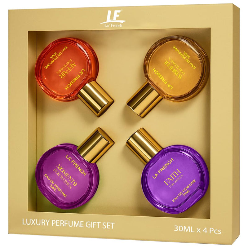 La French Perfume Gift Set for Women 4x30ml - Moments | Faith | Affair | Wishful