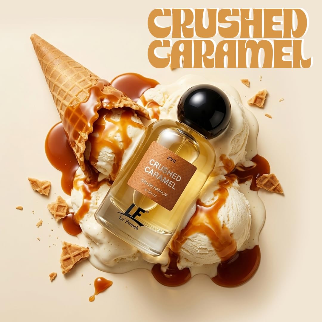 La French Crushed Caramel Unisex Perfume 50ml | Long Lasting Sweet Caramel Fragrance | Premium Eau De Parfum for Men & Women