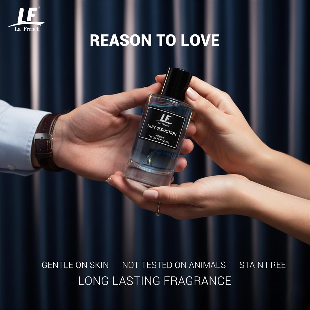 La French Nuit Seduction Intense Perfume for Men & Women 100ml | Long Lasting Luxury Fragrance | Collection Privée