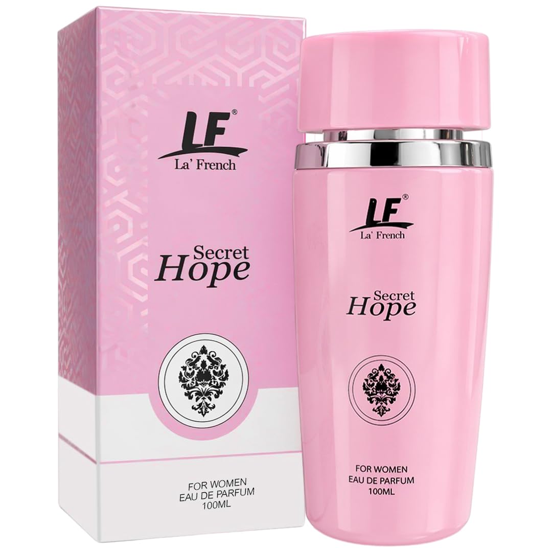 Secret Hope Eau De Parfum 100ml  – Sweet Floral Rose & Earthy Long-Lasting Perfume for Women