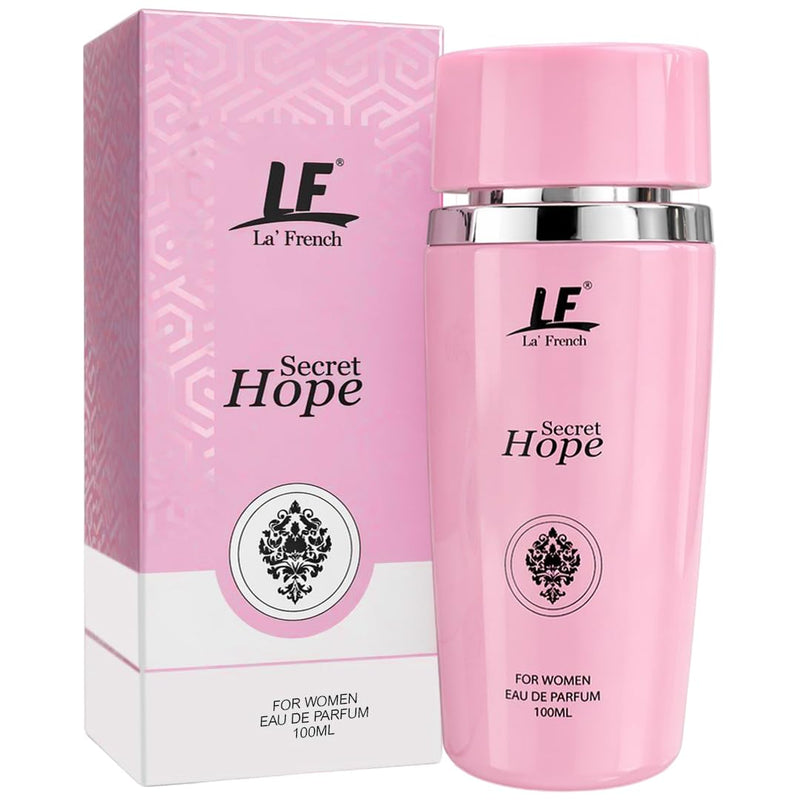 Secret Hope Eau De Parfum 100ml  – Sweet Floral Rose & Earthy Long-Lasting Perfume for Women