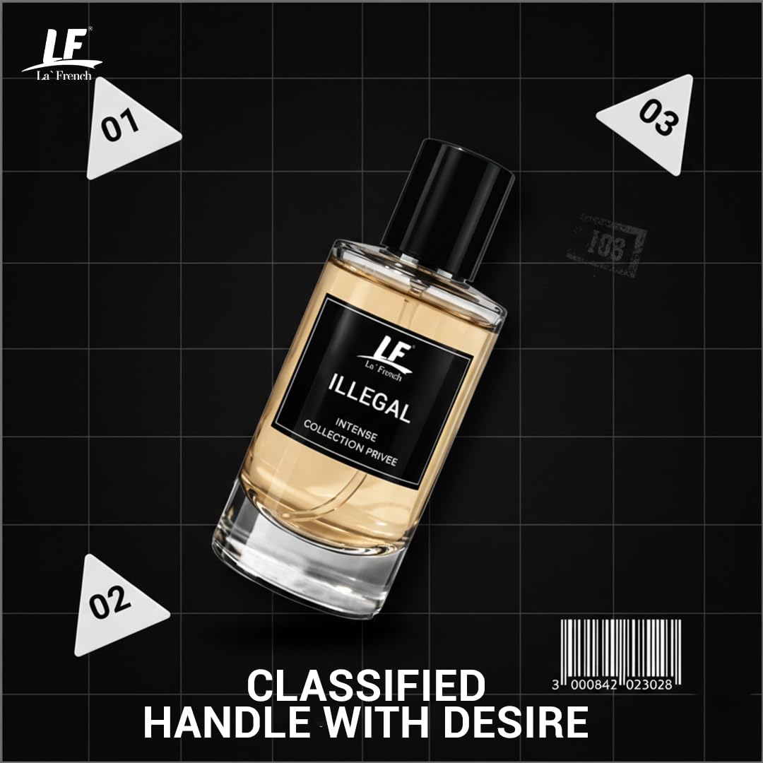 La French Illegal Intense Perfume for Men & Women 100ml – Long Lasting Luxury Fragrance | Premium Eau De Parfum