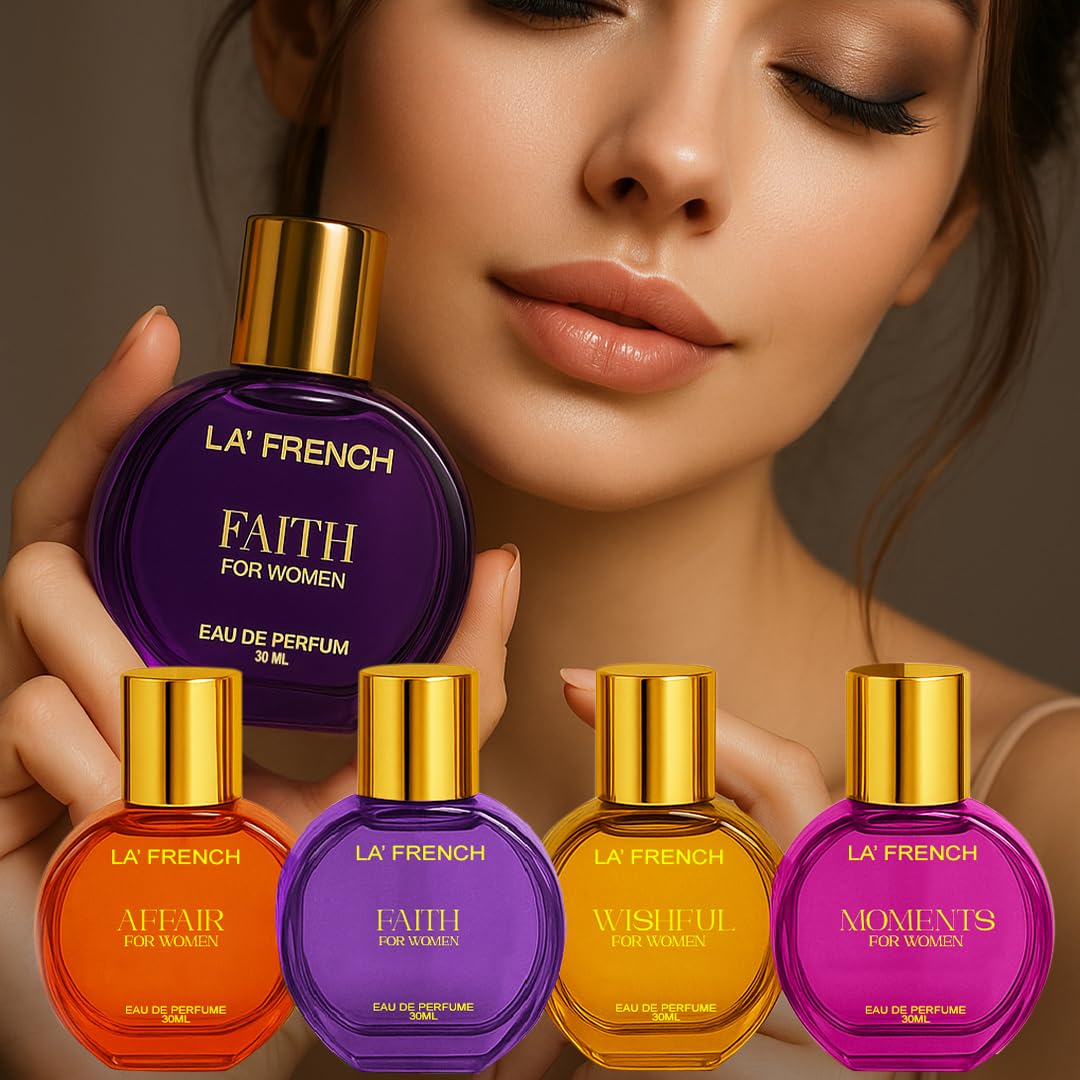 La French Perfume Gift Set for Women 4x30ml - Moments | Faith | Affair | Wishful