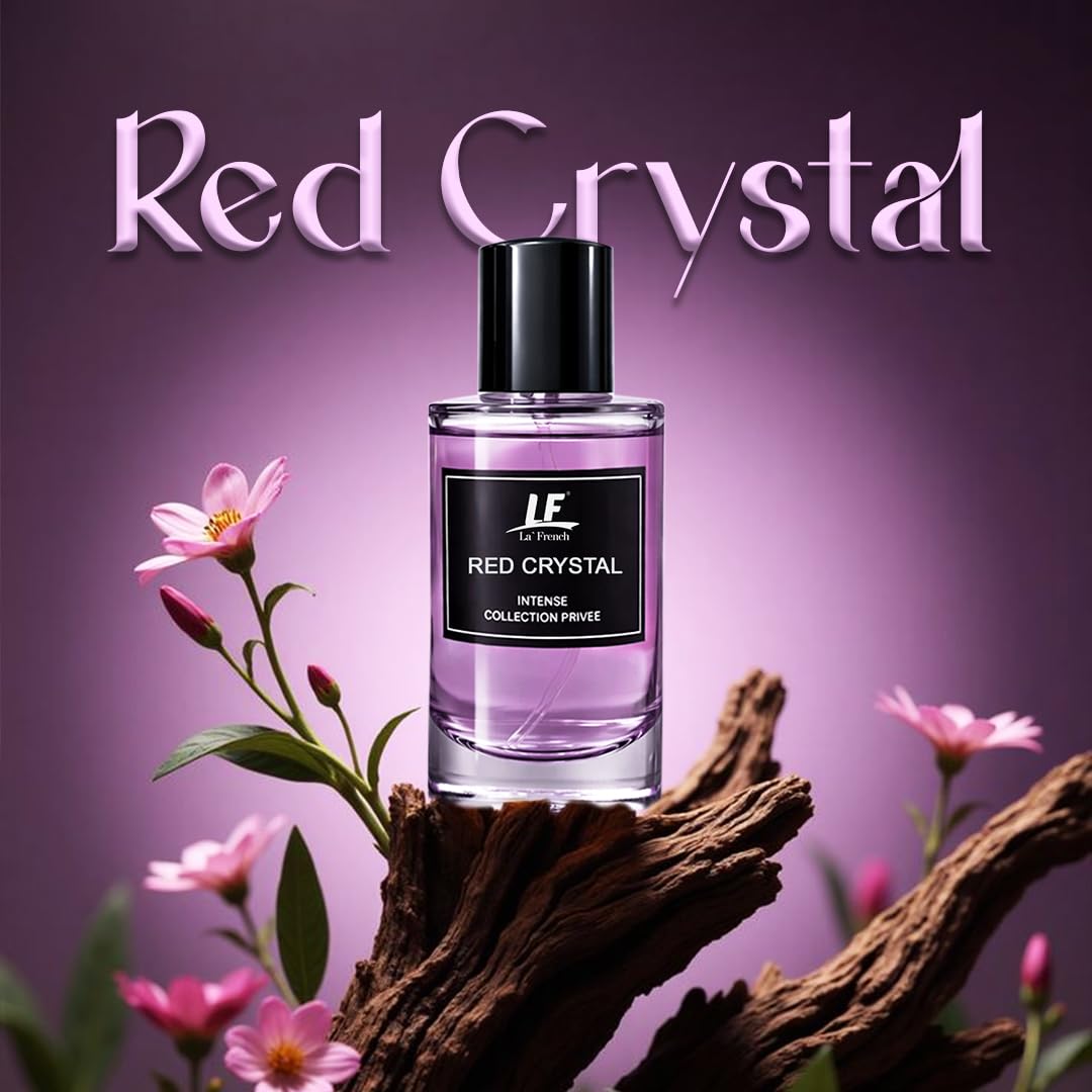 La French Red Crystal Perfume-50ml | Perfume for Men and Women | Intense Collection Privee | Long-Lasting Luxury Fragrance | Premium Unisex Perfume | Rich, Bold & Elegant Scent