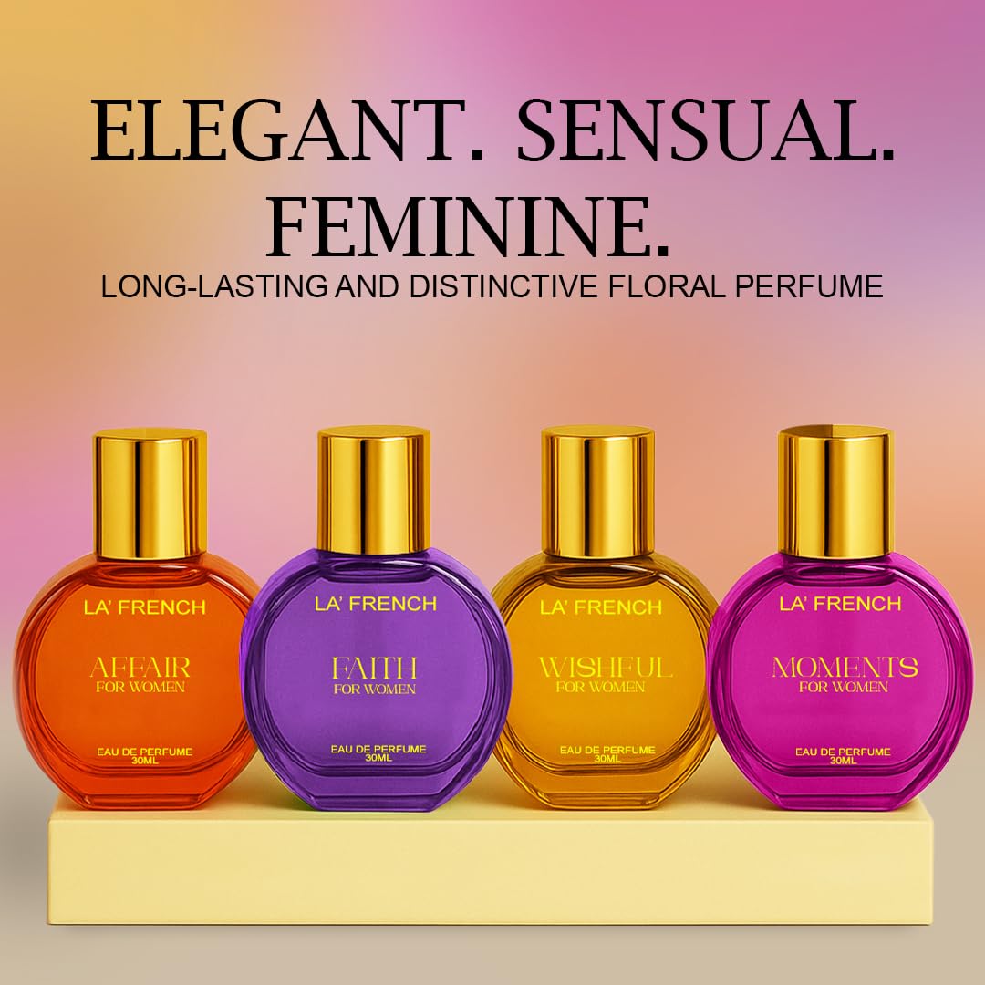 La French Perfume Gift Set for Women 4x30ml - Moments | Faith | Affair | Wishful