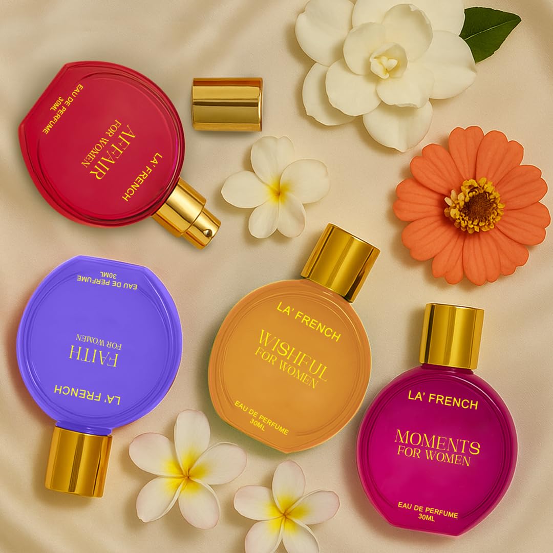 La French Perfume Gift Set for Women 4x30ml - Moments | Faith | Affair | Wishful