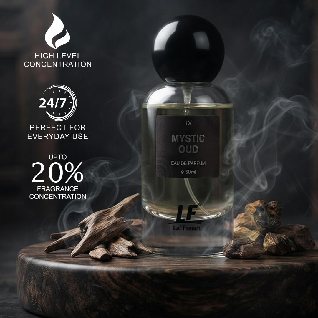 La French Mystic Oud Unisex Perfume 50ml | Long-Lasting Eau De Parfum