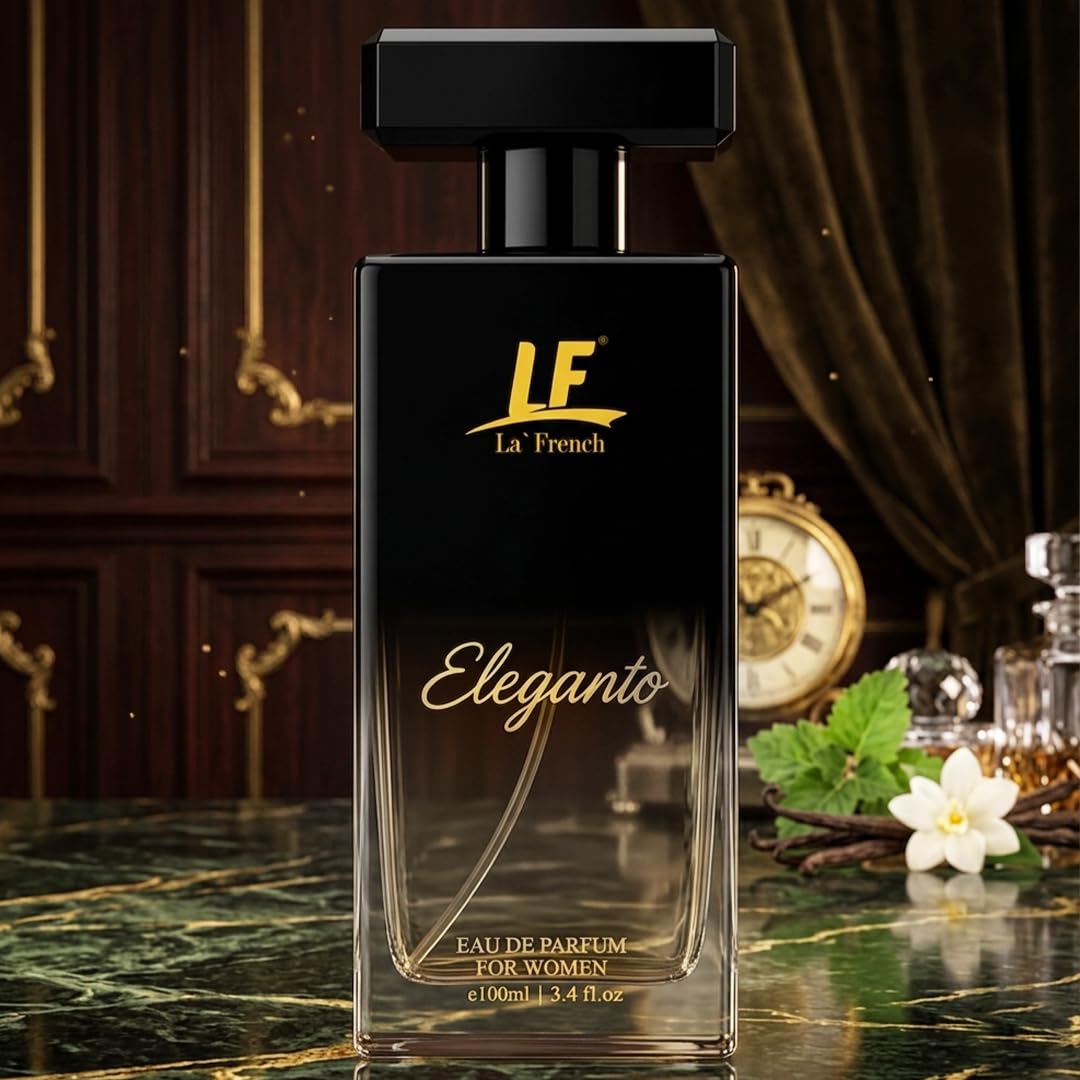 La French Eleganto Perfume for Women- 100ml | Premium Eau De Parfum | Long Lasting Fresh Floral Fragrance | Ideal for Special Occasions | Luxury Scent for Her