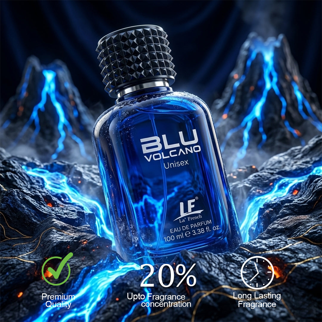 La French Blu Volcano Unisex Perfume 100ml | Long Lasting Premium EDP for Men & Women
