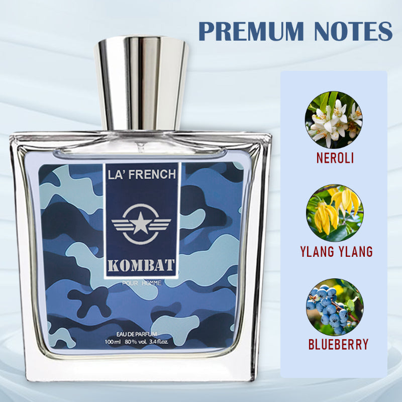 Kombat Perfume for Men 100ml | Long-Lasting Strong Woody Spicy Fragrance | Premium Eau De Parfum for Men | Bold & Powerful Scent