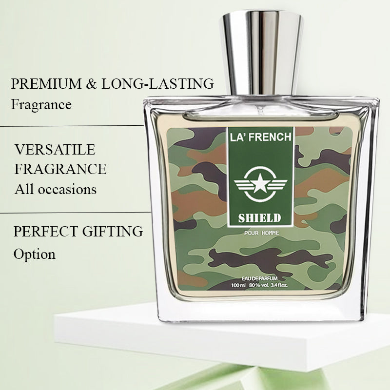 Shield Eau De Parfum for Men 100ml | Fresh Aqua Woody Long-Lasting Fragrance