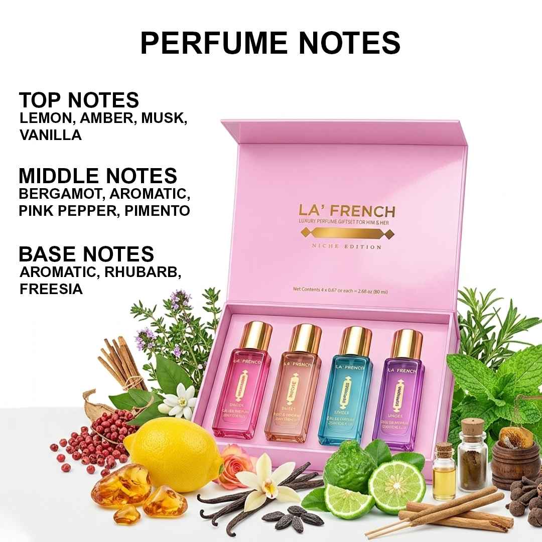 Niche Edition Unisex Luxury Perfume Gift Set 4x20ml - Euphoria | Mood Swing | Happiness | Invoke