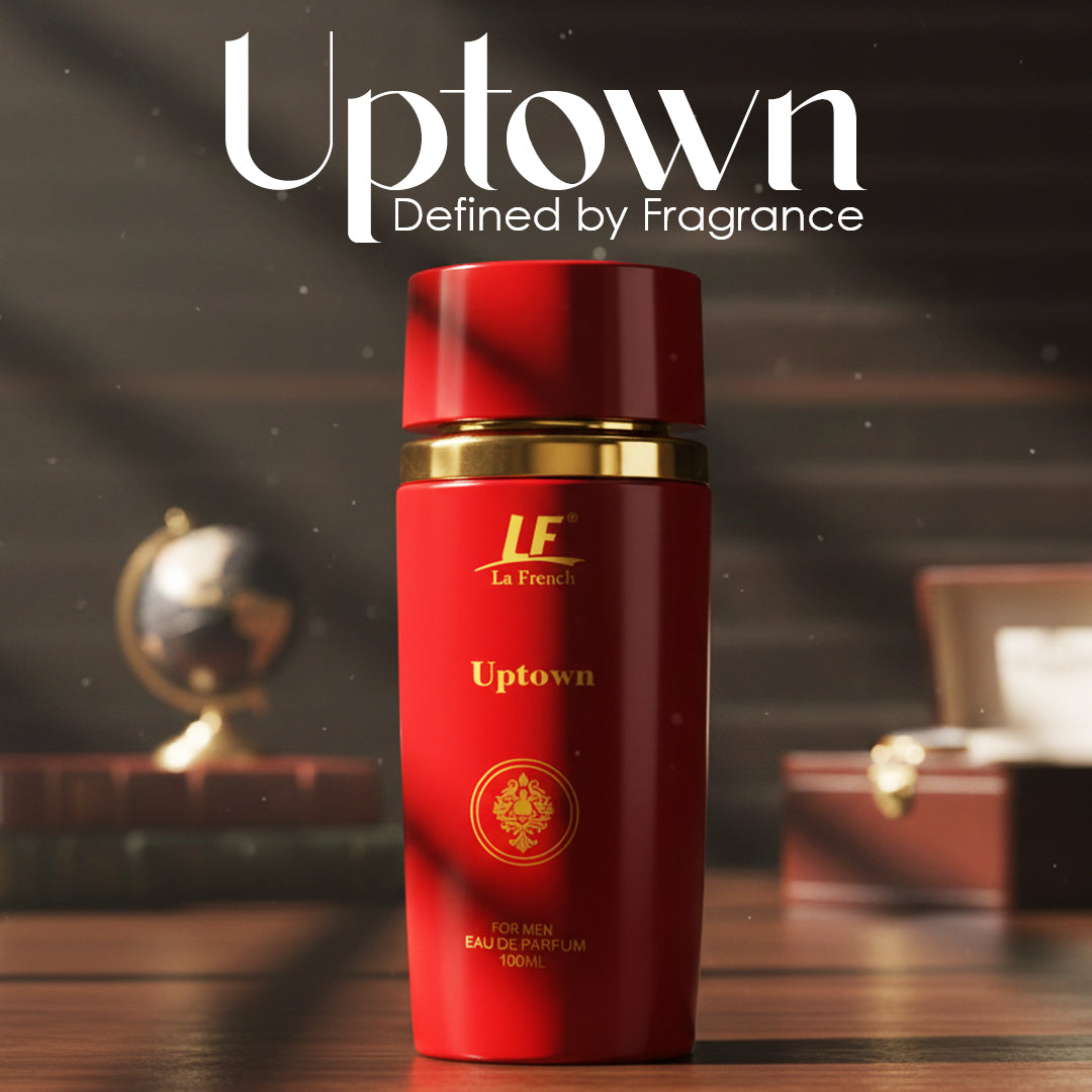 La French Uptown Premium Perfume for Men 100ml – Long Lasting Luxury Fragrance for Men with Bold, Strong & Masculine Scent for Office, Party & Special Occasions