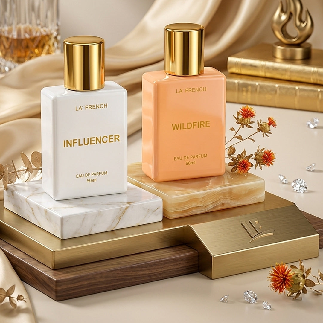 Influencer & Wildfire Perfume Combo for Men & Women 50ml Each | Long Lasting Luxury Eau De Parfum Duo