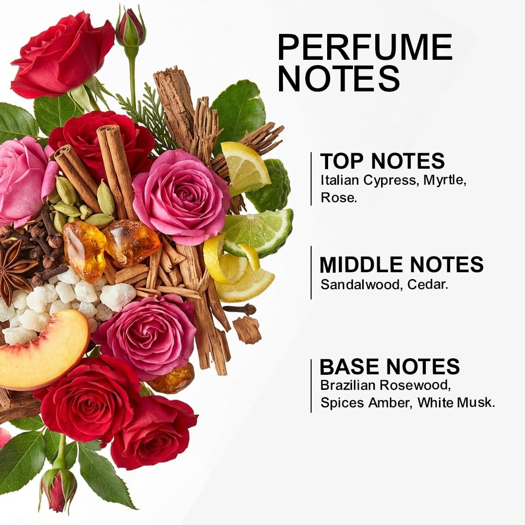La French Intense Fusion Eau De Parfum for Women 100ml | Long Lasting Floral Woody Perfume