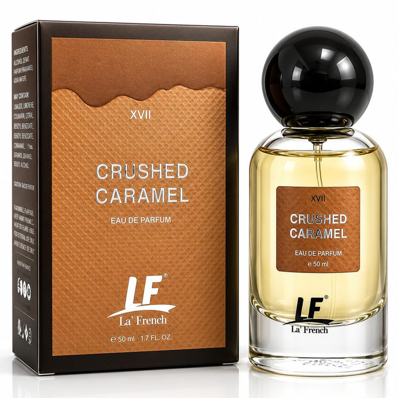 La French Crushed Caramel Unisex Perfume 50ml | Long Lasting Sweet Caramel Fragrance | Premium Eau De Parfum for Men & Women