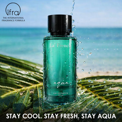 La French Aqua Perfume for Men & Women 100ml | Long Lasting Fresh Aquatic Fragrance | Premium Unisex Eau De Parfum | Clean & Refreshing Daily Wear Scent - hover