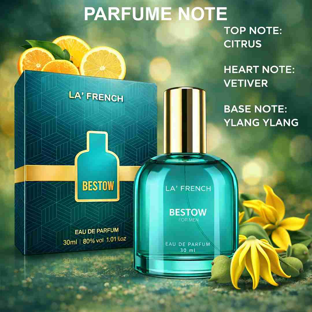 La French Man Perfume Gift Set 3 x 30 ml for Men | with Belief Bestow Bespoke Perfume | Woody, Citrusy Long Lasting EDP Fragrance Scent Best Gift Hamper Set for Men
