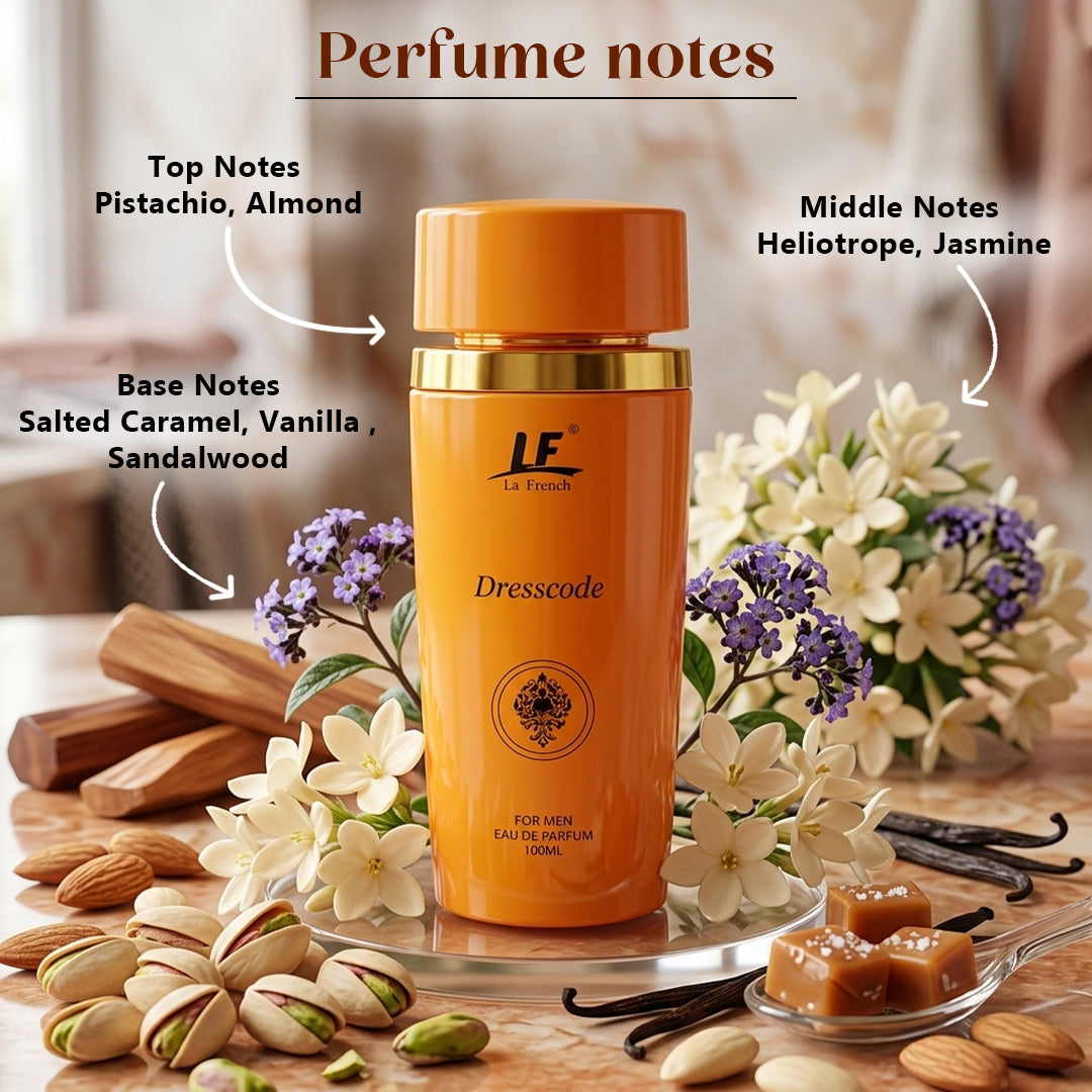 La French Dresscode Perfume for Men 100ml | Premium Long Lasting Perfume for Men | Luxury Strong & Bold Fragrance | Elegant Masculine Scent for Party, Office & Special Occasions