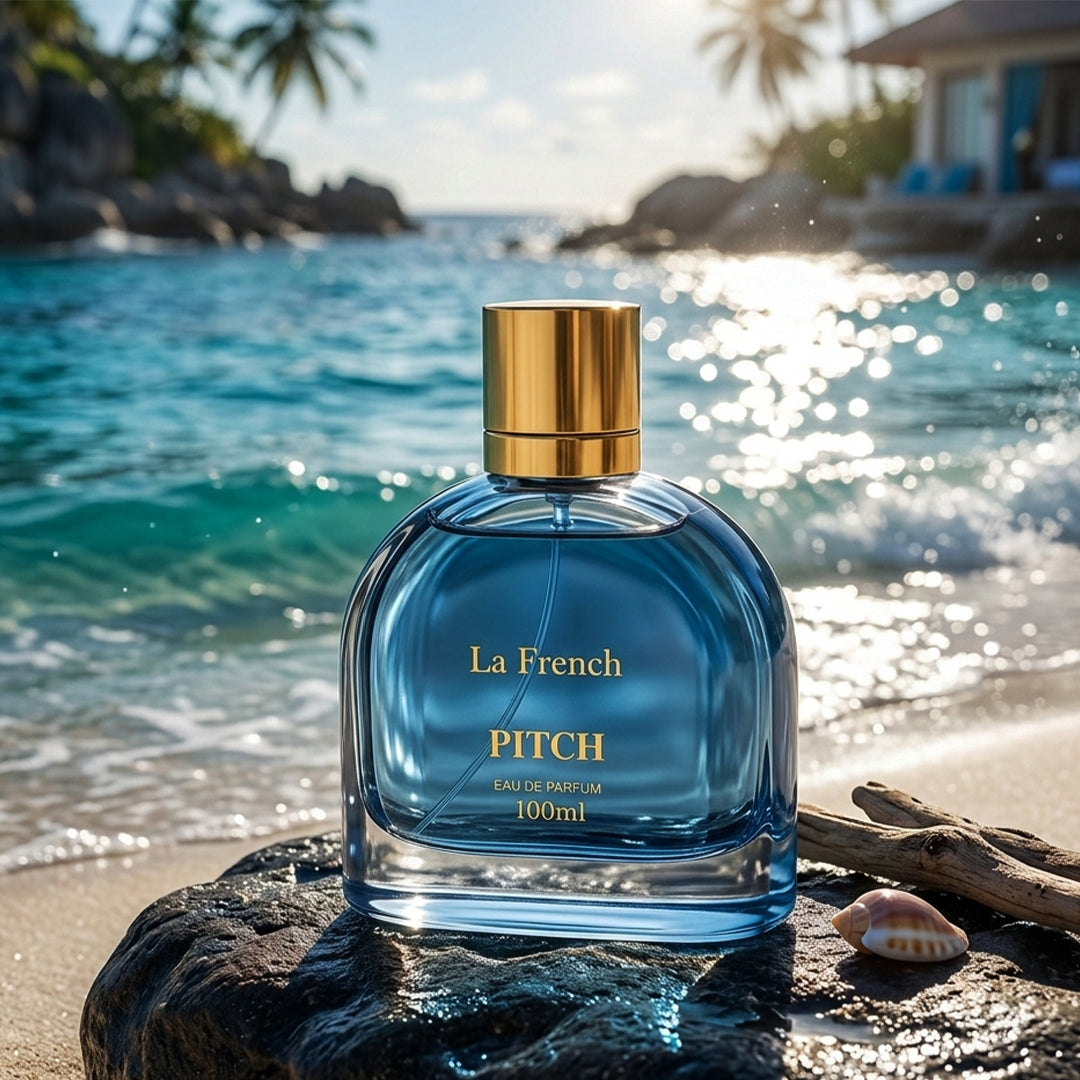 La French Pitch Unisex Perfume 100ml | Long-Lasting Premium Fragrance with Clary Sage, Lemon & Amber Notes | Refreshing, Elegant Scent for Office & Party