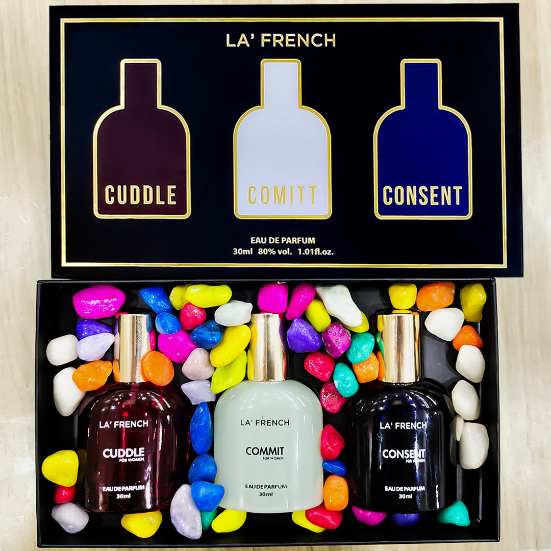 Buy Perfume Gift Set for Women 3x30 ML Cuddle Commit & Consent Perfume  Scent Perfect Gift for Every Occassion – La French