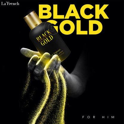 La' French Black Gold Perfume For Men- 100ml