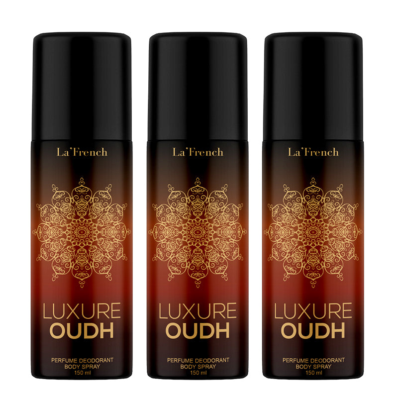 Luxure Oudh Unisex Deodorant - 150ml (Pack of 3)