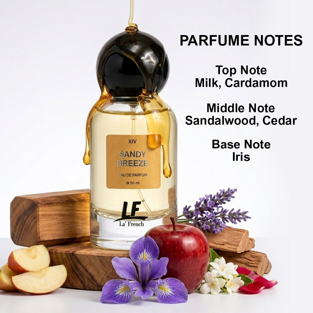 La French Sandy Breeze Unisex Perfume 50ml | Refreshing Aquatic & Fresh Fragrance | Long Lasting Eau De Parfum for Men & Women